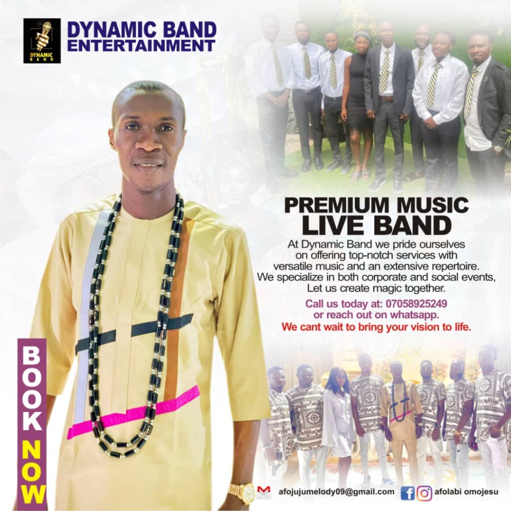 Afolabi Omojesu Dynamic Band Lagos Live Music for Weddings and Events