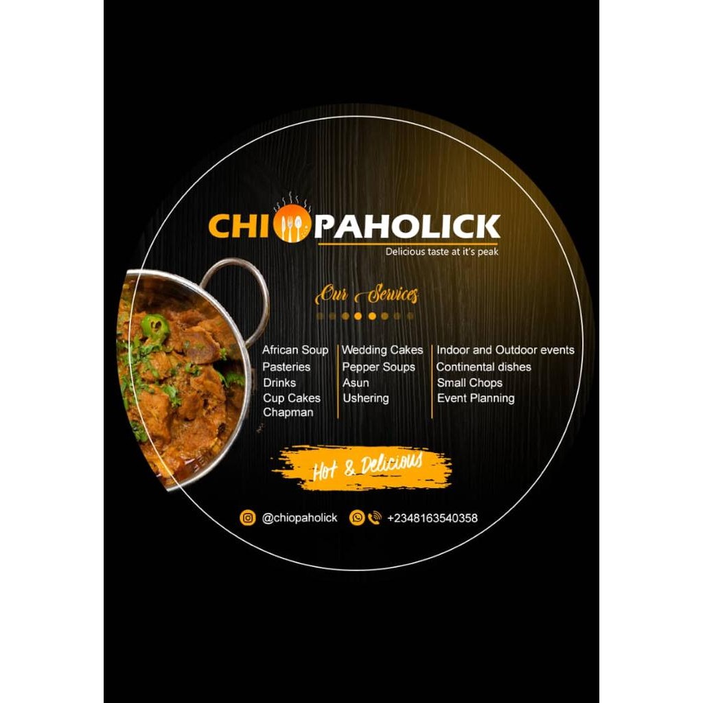 Chiopa Holick Osogbo Wedding Catering and Home-Cooked Nigerian Dishes