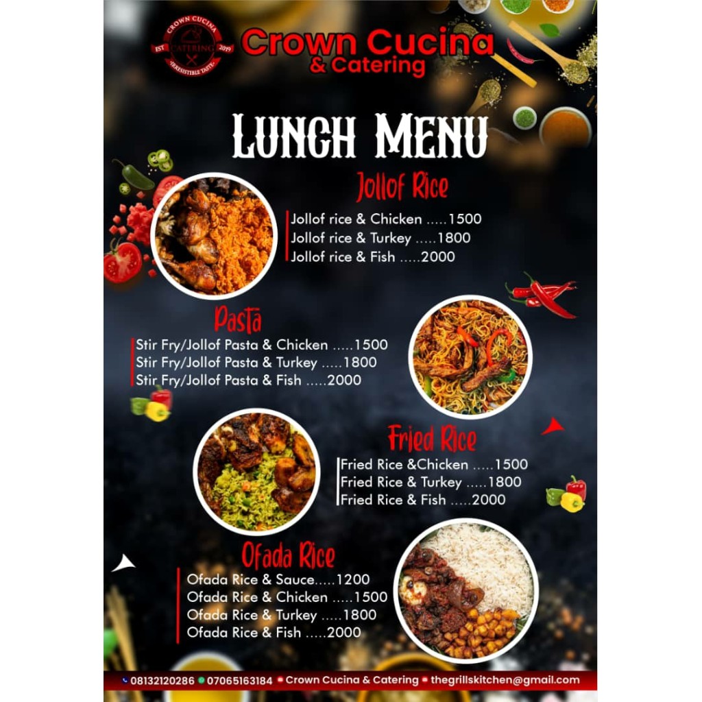 Crown Cucina and Catering Lagos Wedding Catering & Event Planner