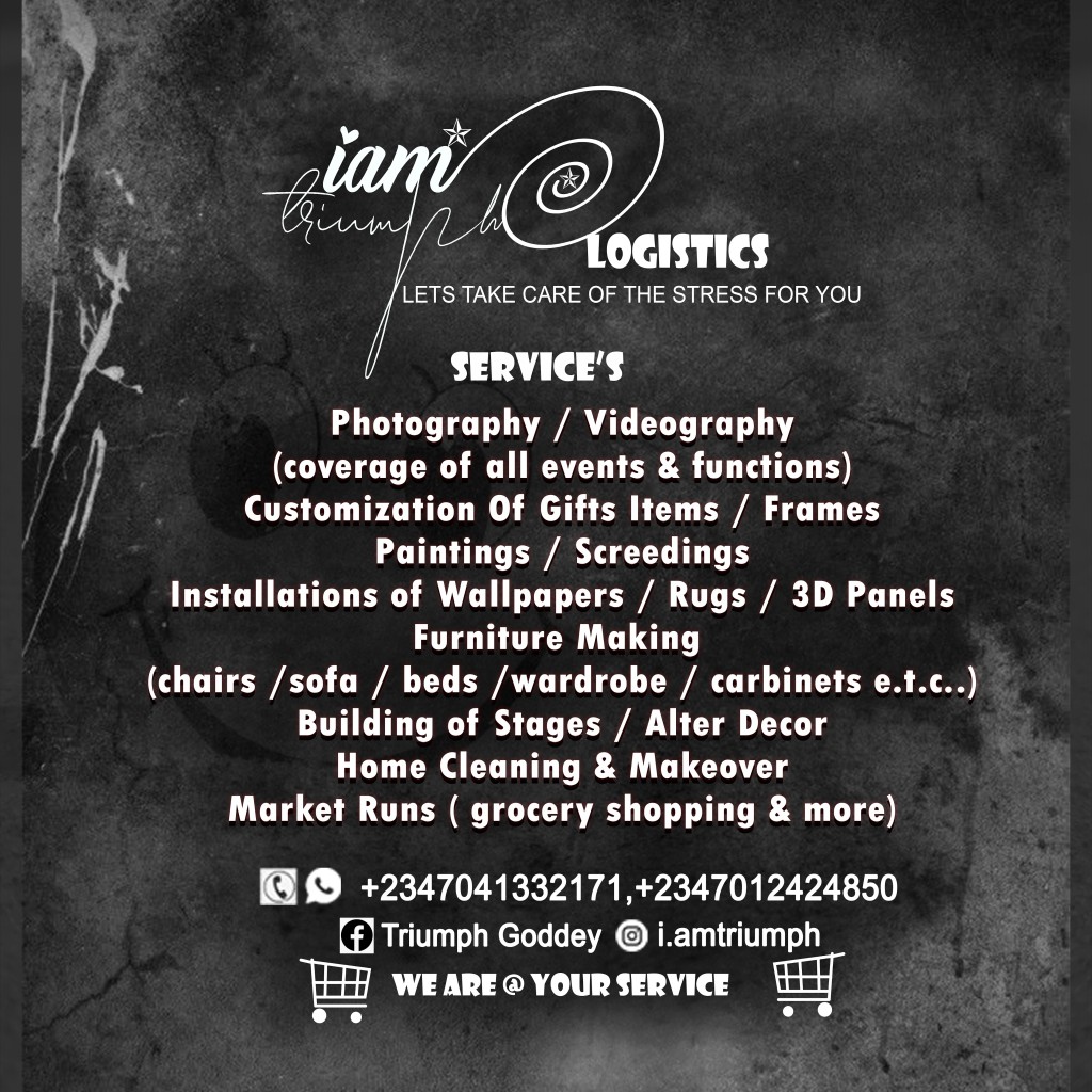 I Am Triumph Photos & Logistics Warri Wedding and Event Photography