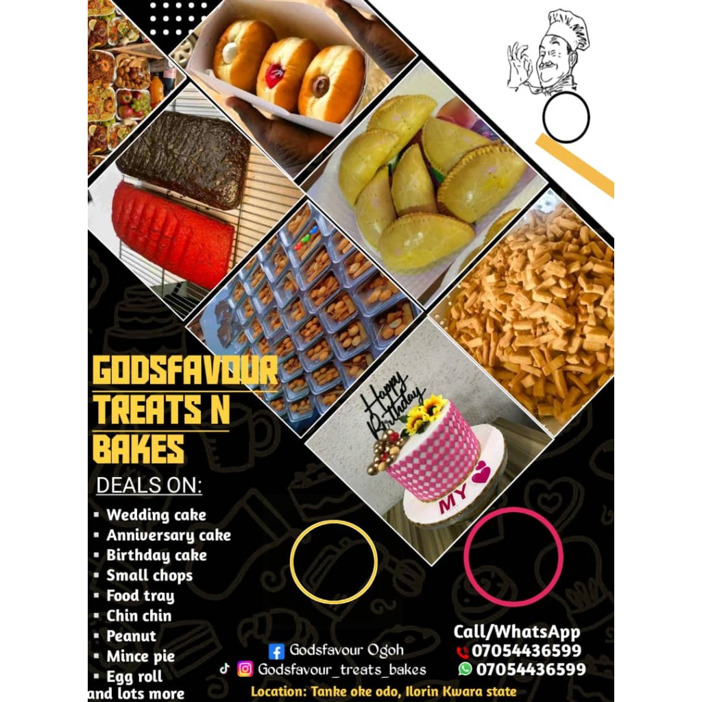Godsfavour Bakehouse Ilorin: Wedding Catering, Cakes, Delivery