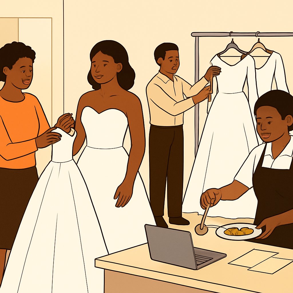 Blinks Bridal & Cathering Services Port Harcourt Gowns & Catering