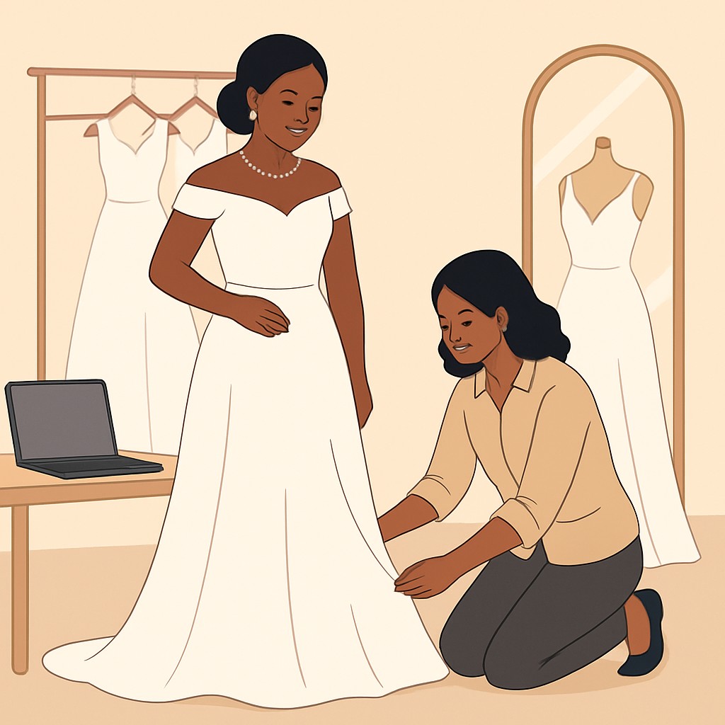 Dazzling Topaz Bridal Abeokuta: Custom Gowns, Fittings, Accessories