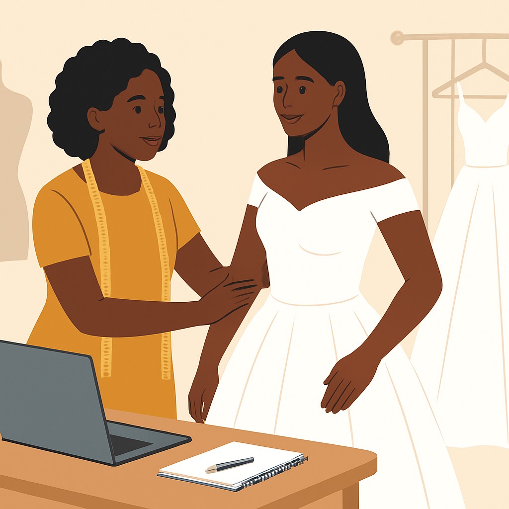 Just For You Creations Ado Ekiti: Bespoke Wedding Gowns, Alterations