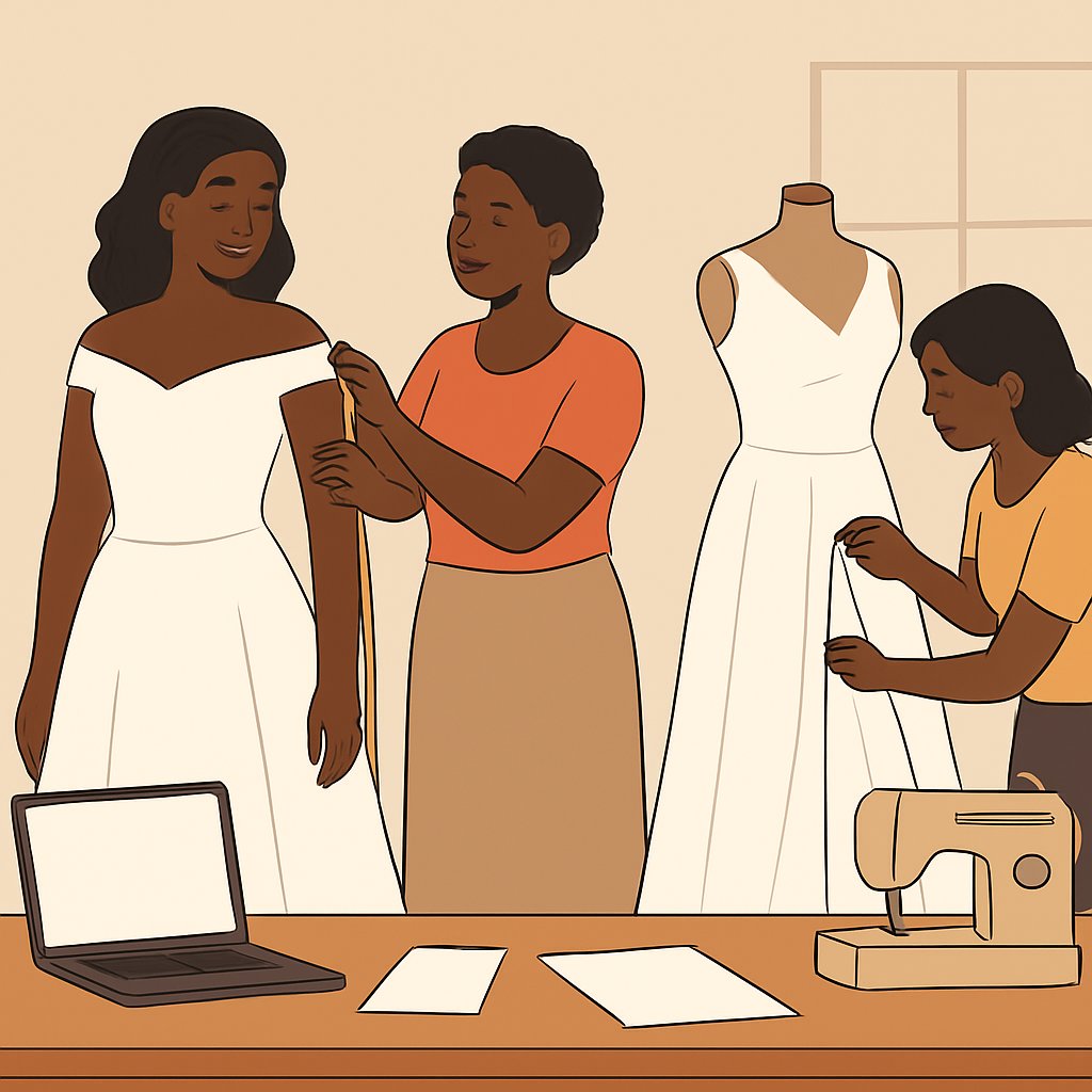 King's Way Stitches Ventures Oron Bridal Gown Design and Alterations