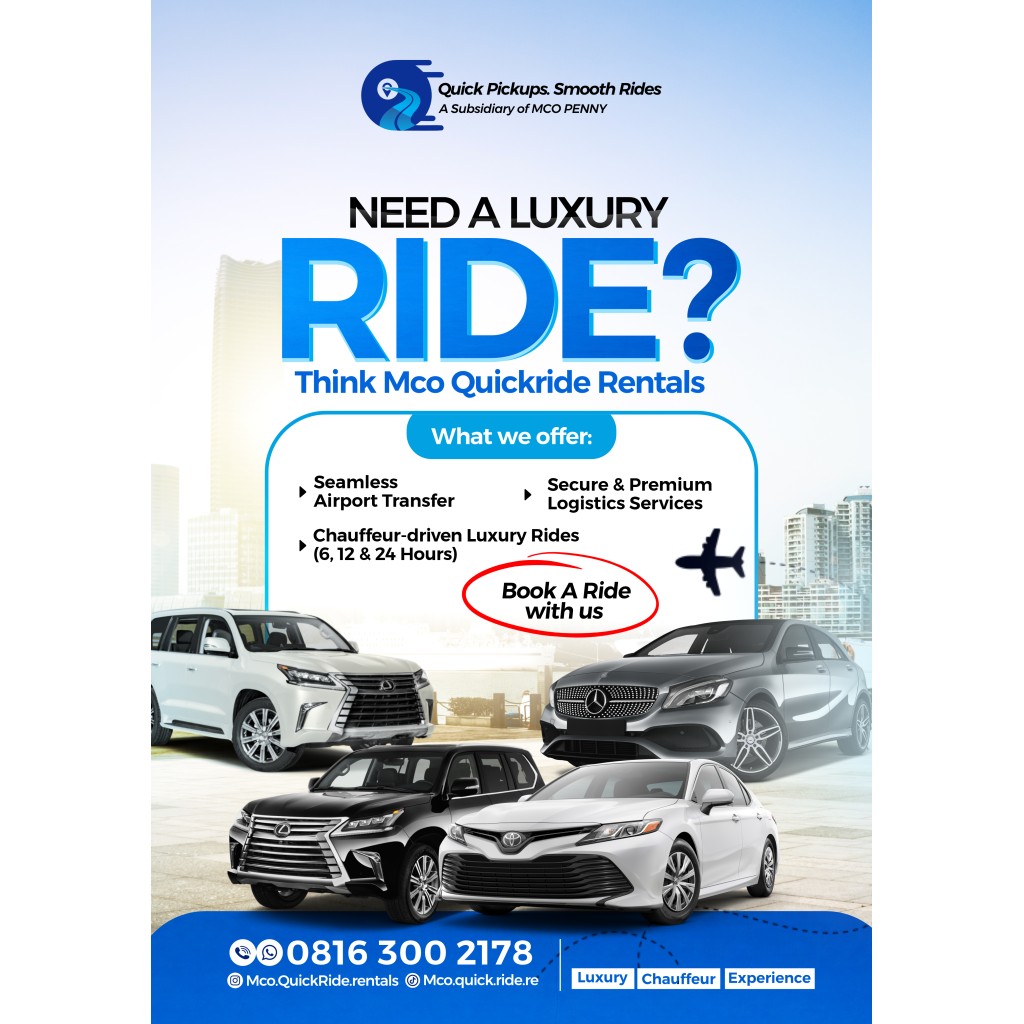 MCO Quick Ride Rentals Lagos, Luxury Vehicle Rental and Wedding Cars