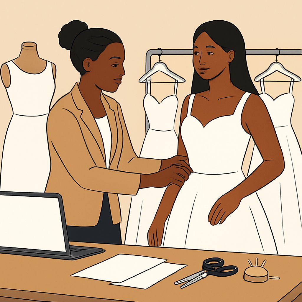 Thobis Drips Lokoja: Custom Bridal and Occasion Dresses, Fittings