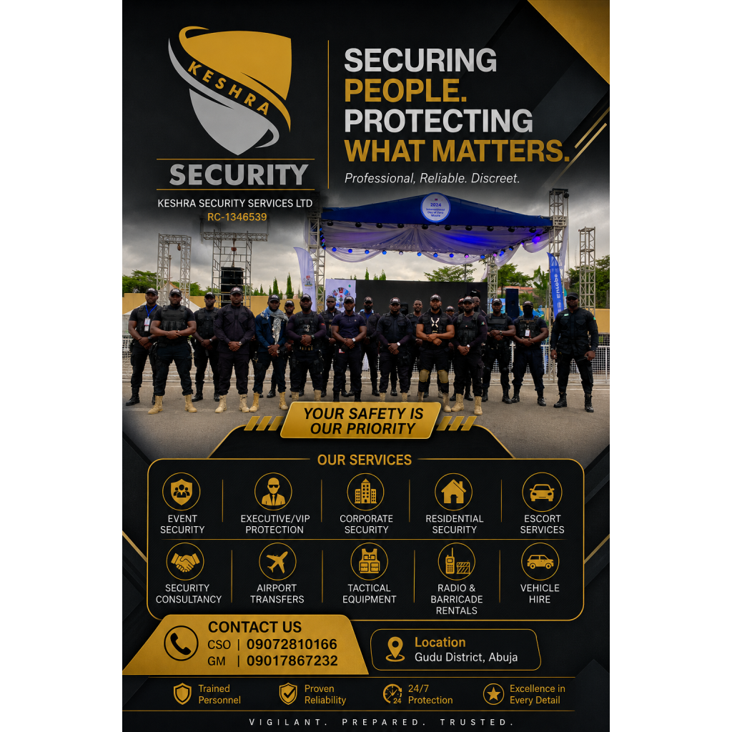 Keshra Security Services Gudu, Abuja - Event Security & Bouncers