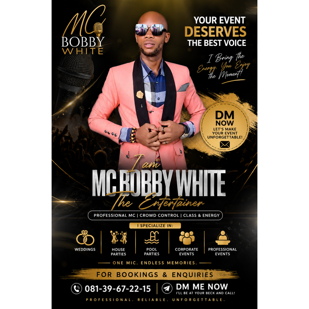 MC Bobby White Kubwa, Abuja Wedding MC and Event Coordination