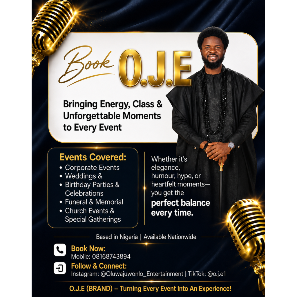 HYPE MC O.J.E Ayobo Lagos Wedding MC and Creative Planning Services