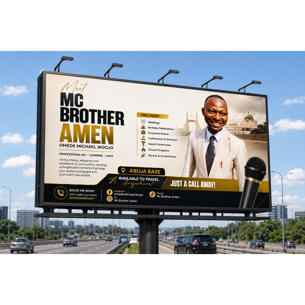 MC Brother Amen Abuja, FCT, Nigeria Event MCs for Weddings and Parties