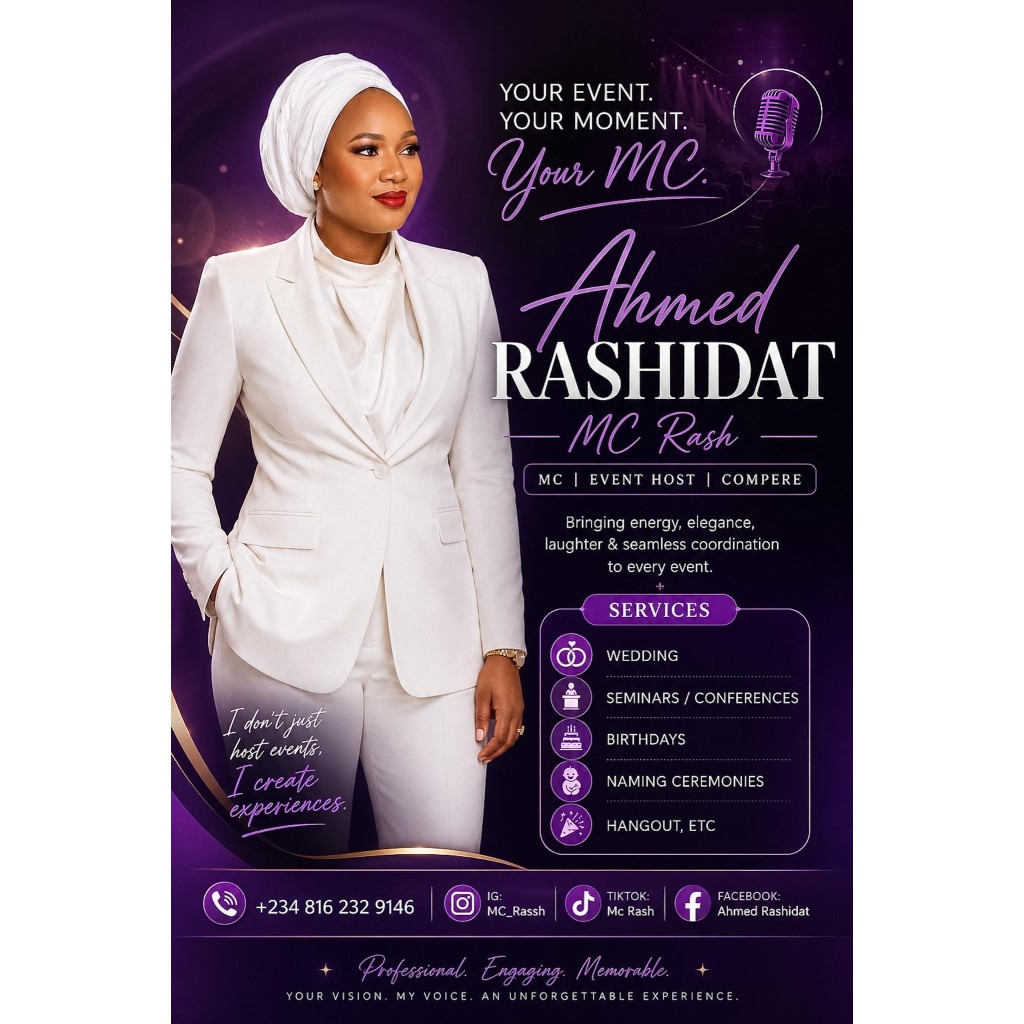 MC Rash Compere Services for Weddings and Events in Abuja, Nigeria