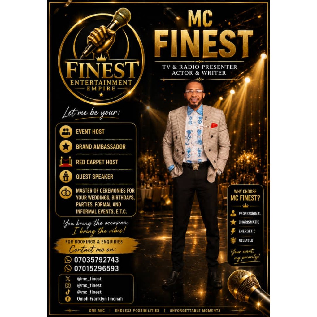 Fine Entertainment Empire (MC Finest) | MC and Event Host in Orozo Abuja
