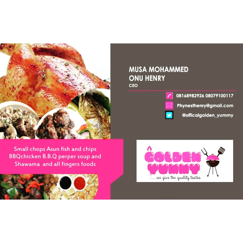 Golden Yummy Lagos Grilled Meats, Catering and Grill Chef Training