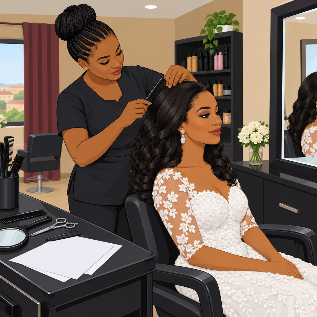 Amaka Hair Salon in Dutse, Jigawa for Bridal Hair Styling Services