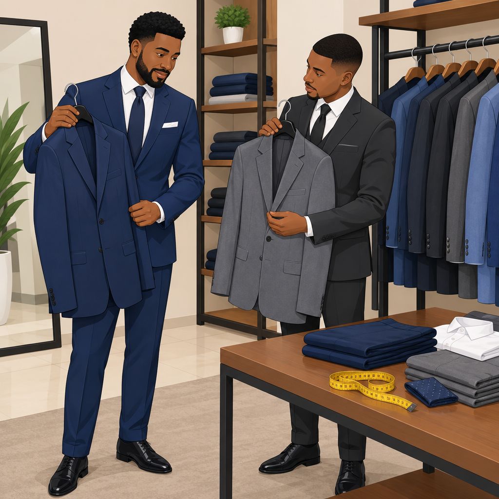 Amos Boutique Clothing in Emure Ekiti: Groom Suits and Fashion Items