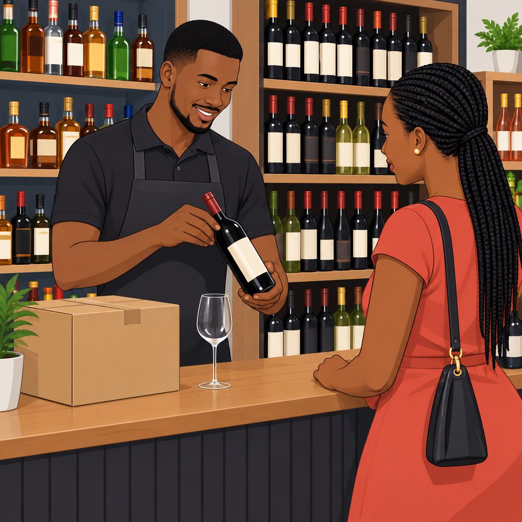 Andra Sips Liquor and Wine Vendor in Satellite Town, Lagos, Nigeria