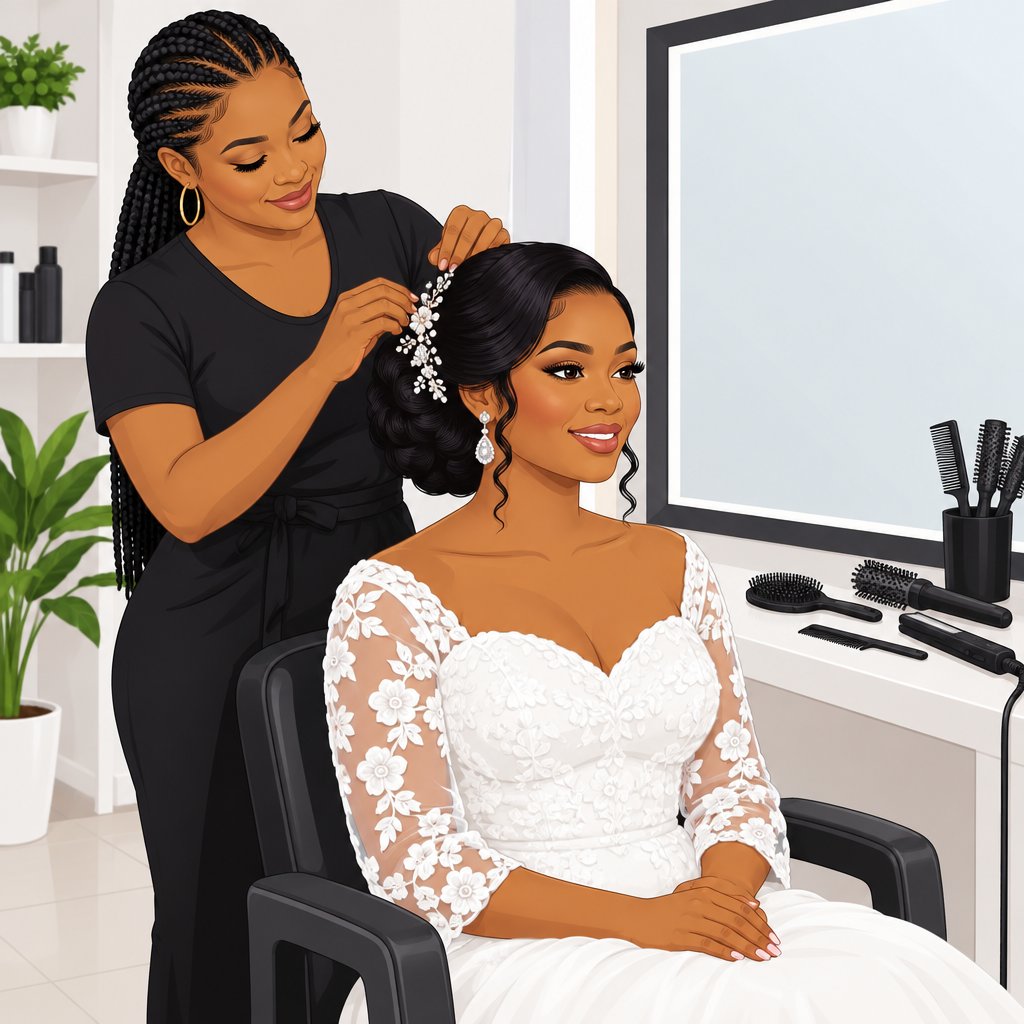 B Diva Luxury Hair Salon Bridal Hair Styling Services in Ozoro