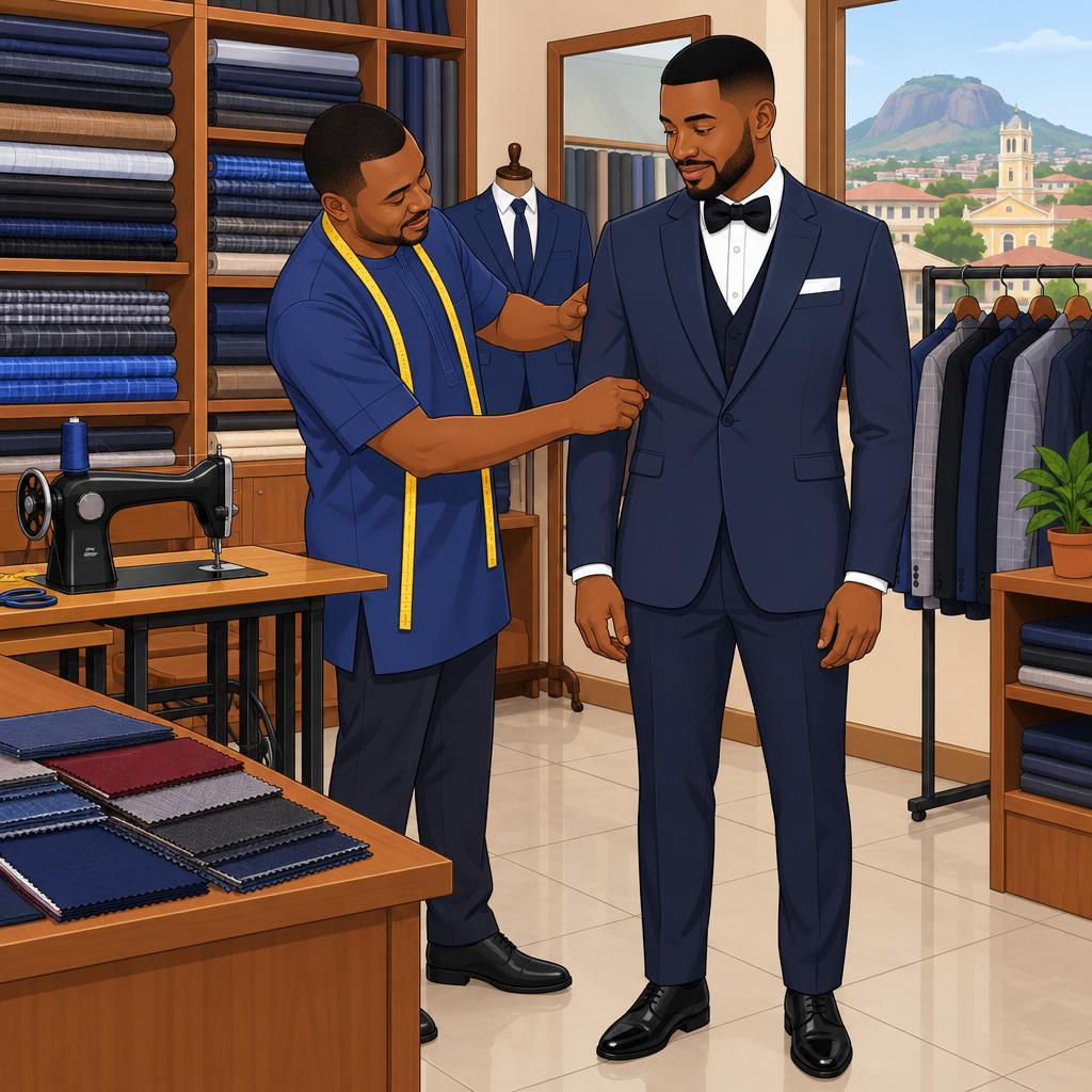 Beewise Clothing Ibadan Groom Suits, Formalwear and Sewing