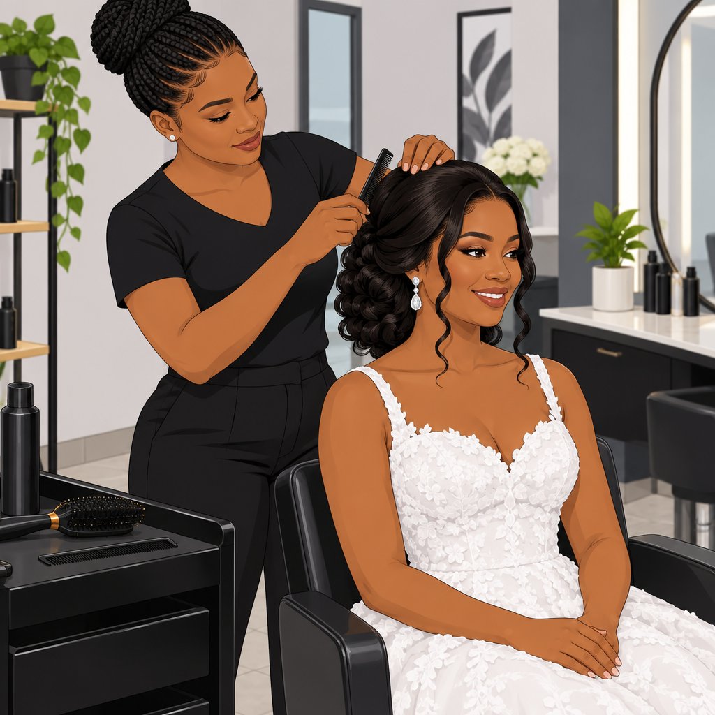 Bliss Naturals Beauty Home Asaba Bridal Hair Styling Services