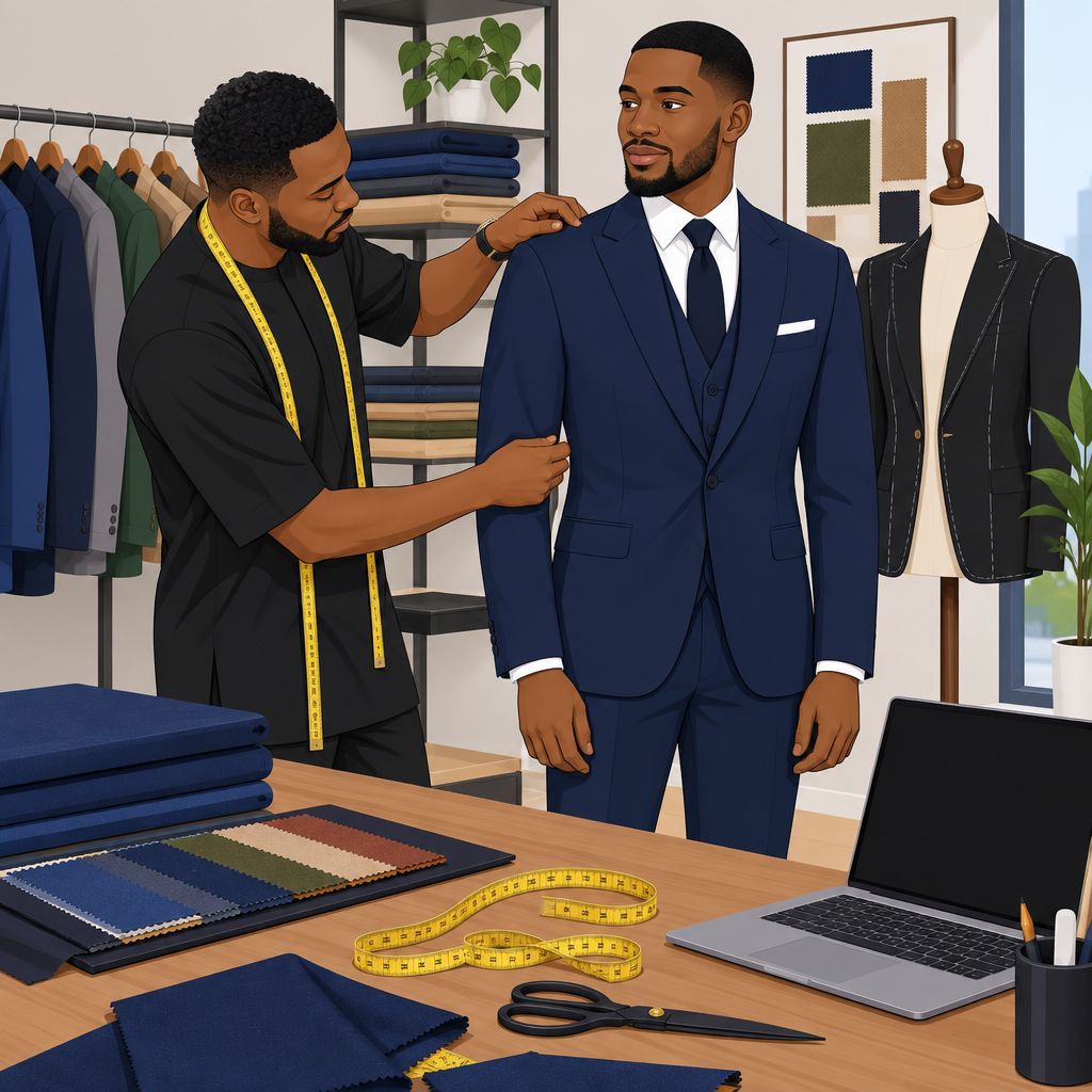 Box of Trendy Outfit in Kubwa: Groom Suit Tailoring and Design