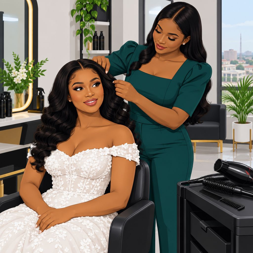 Chachaz Beauty Studio for Bridal Hair Styling Services in Kaduna