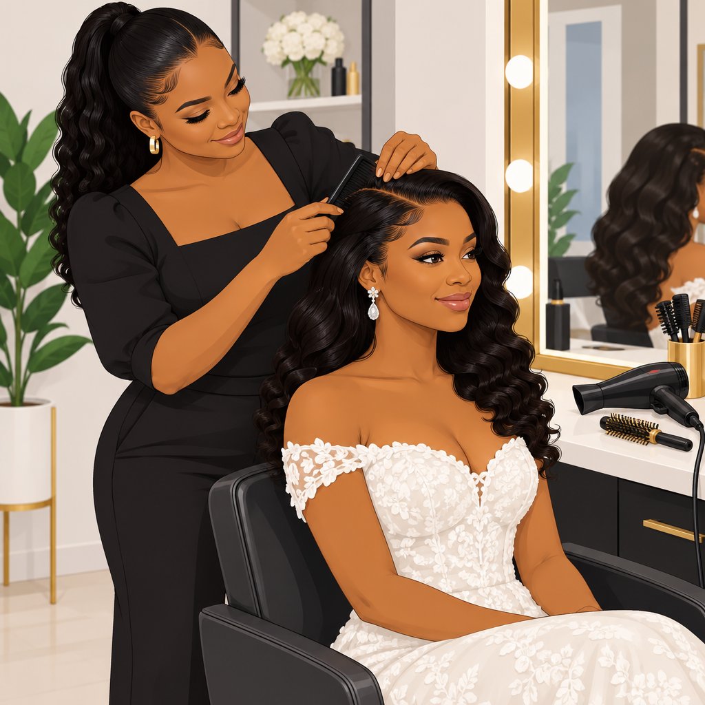 Eliza Beauty Collections: Bridal Hair Styling in Iworoko, Ekiti