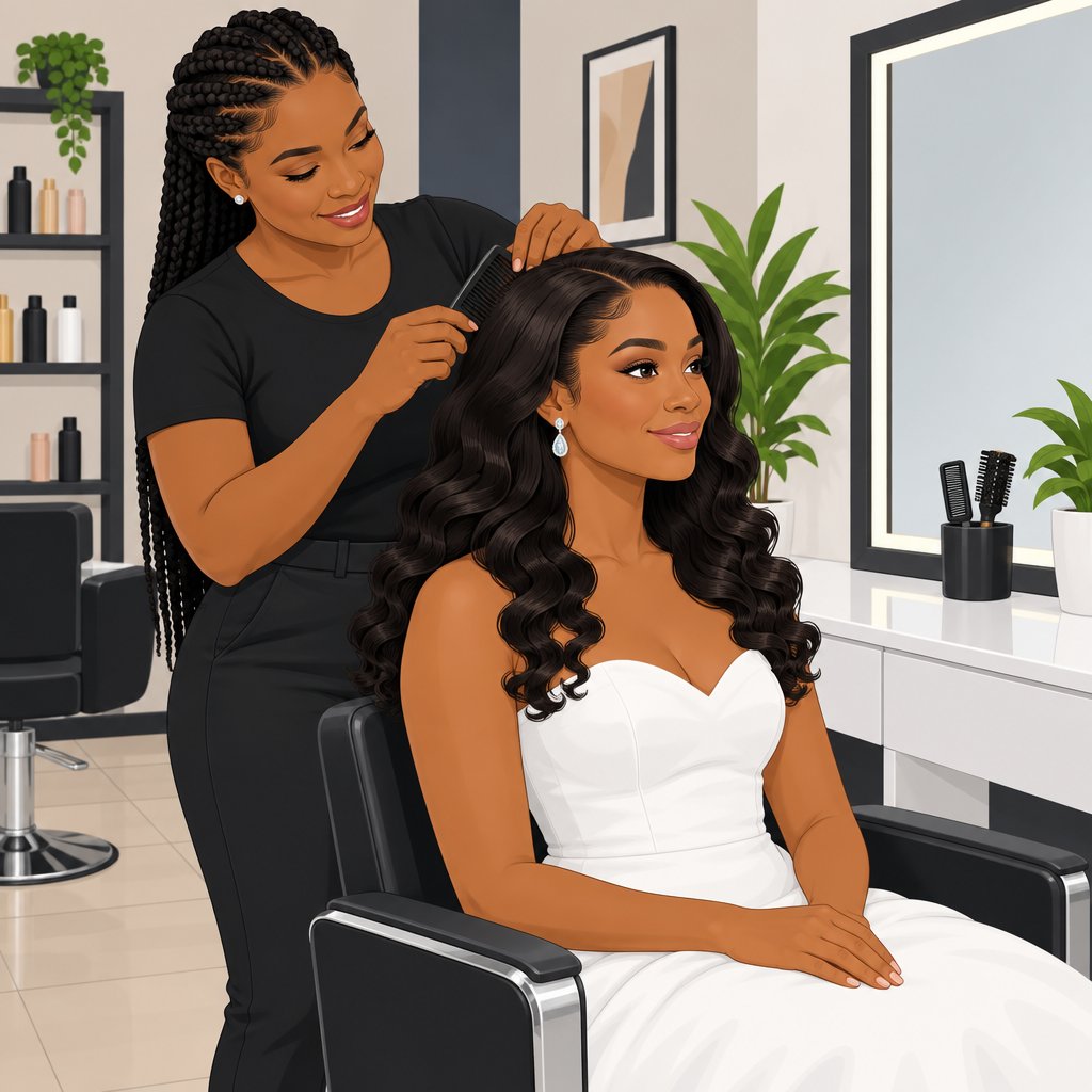 EP Serenity Beauty Lounge Bridal Hair Styling Services in Owerri