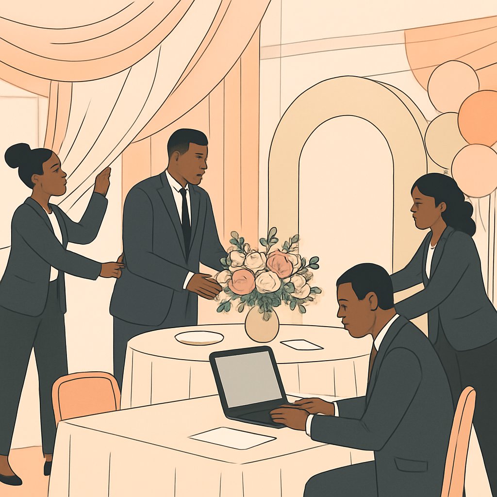 Events Poppers and Planners Egbeda Lagos Wedding Venue Styling