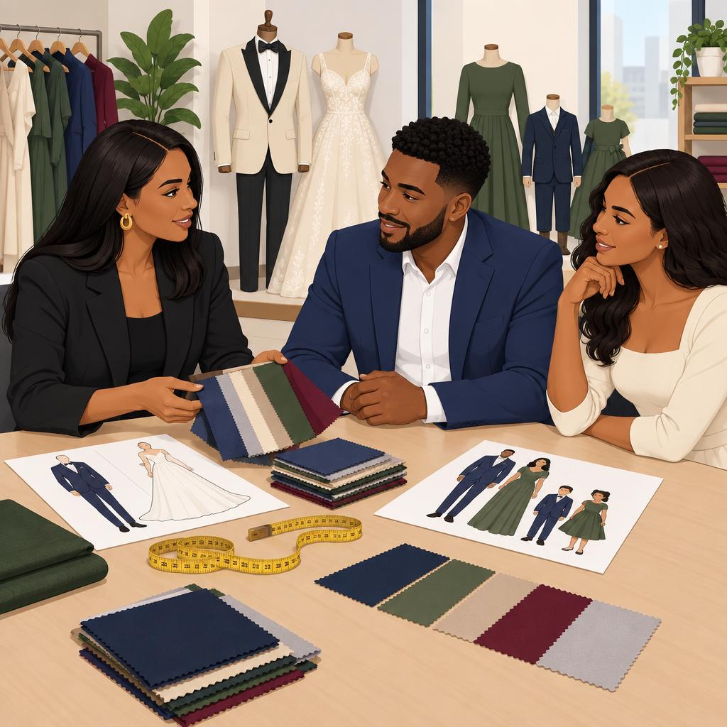 Feronty Stitches Lagos Wedding Tailoring and Modest RTW Family Outfits