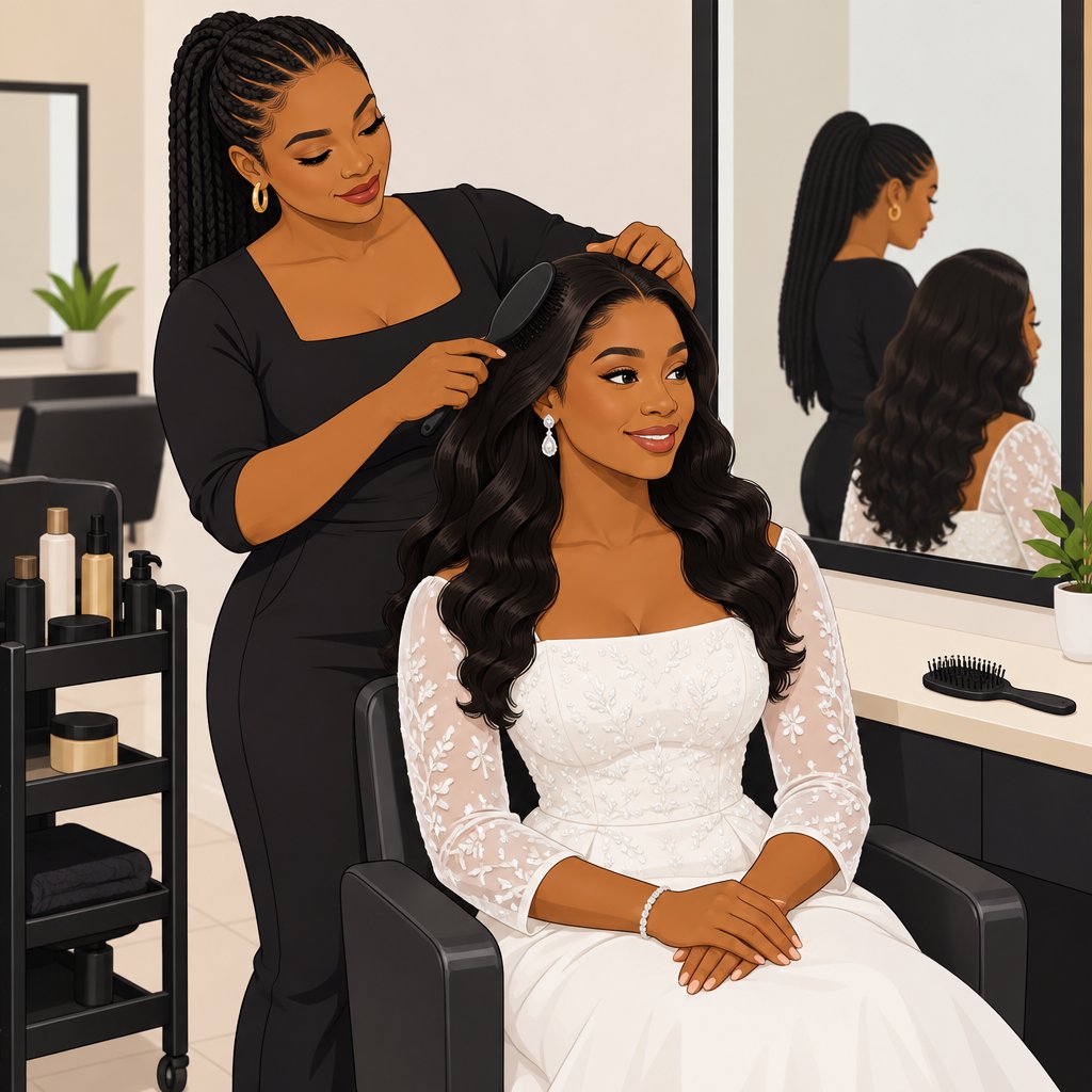 Hair Styling and Beauty Service in Oko Town for Bridal Hair Styling