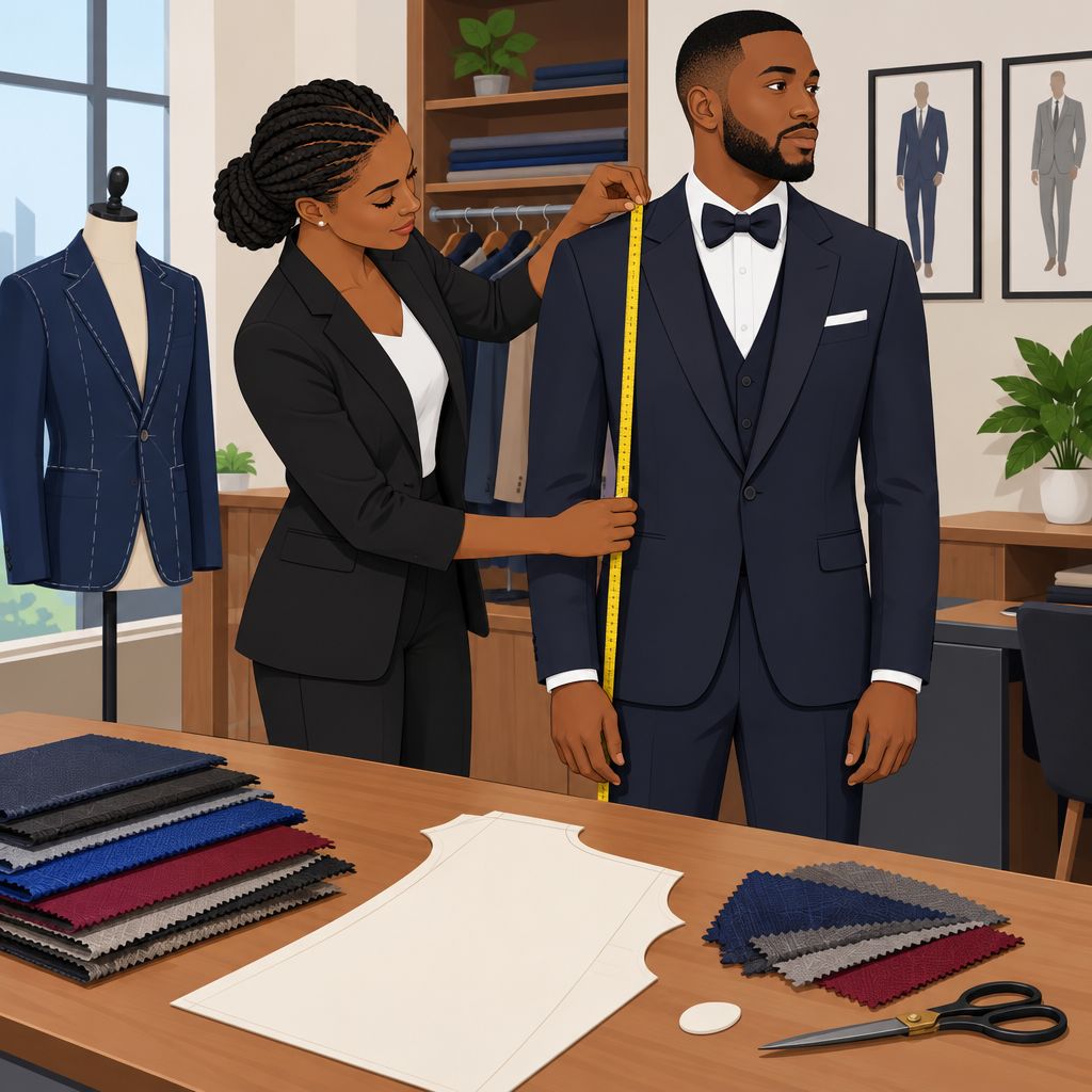 Horlly Creations Fashion Ibadan Custom Groom Suits and Tailoring