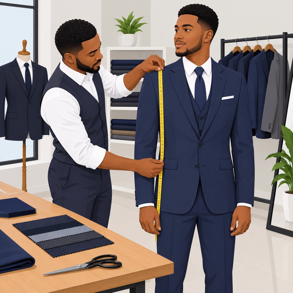 Ibrahim's Fashion Groom Suit Tailoring Services in Minna, Niger