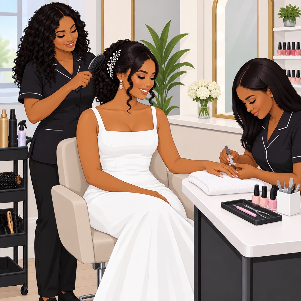 IYM Beauty Lounge Maiduguri Bridal Hair Styling and Manicure