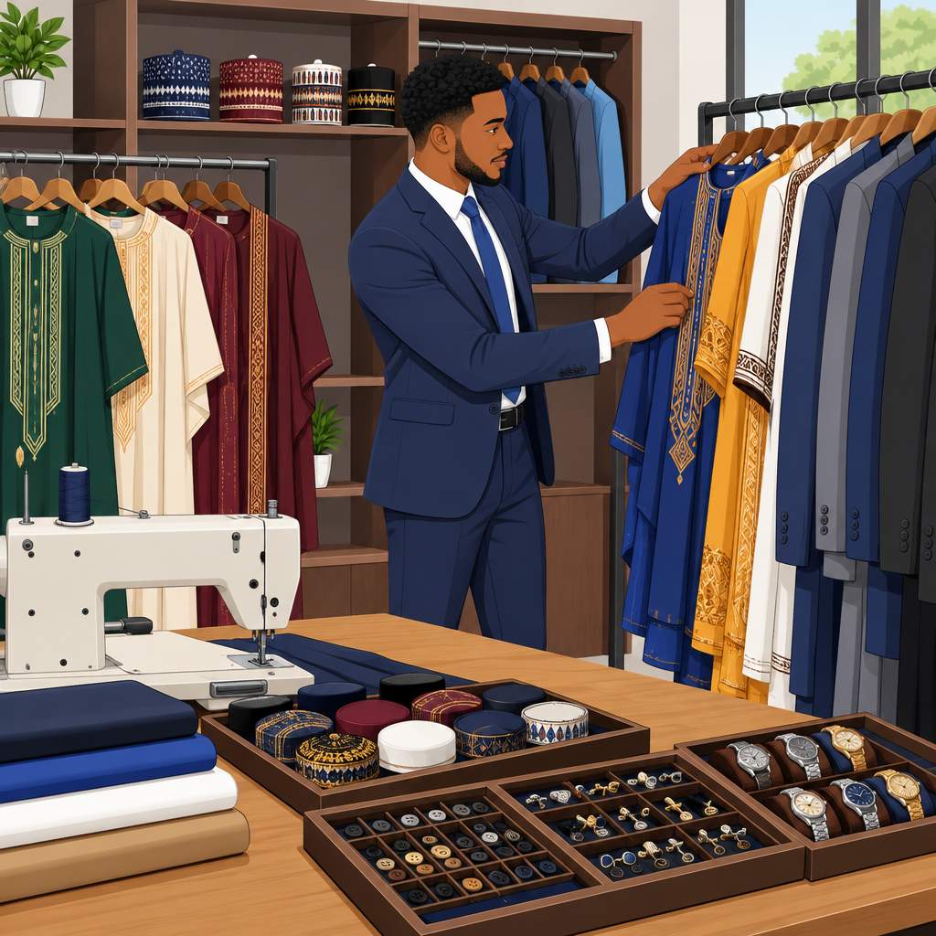 Jimba Fashion Empire in Ilorin: Native, English Attire and Accessories