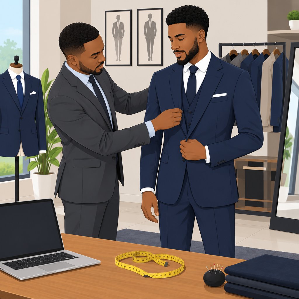 Jostrone Stitches: Groom Suit Tailoring and Styling in Aba, Nigeria