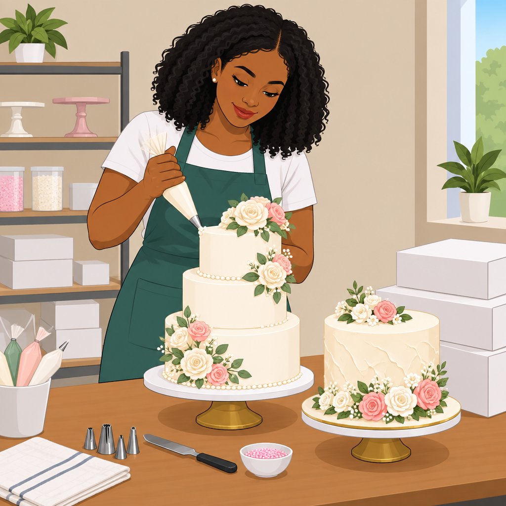 Joy Lizzy Royal Event Cake in Osogbo | Custom Wedding Cakes