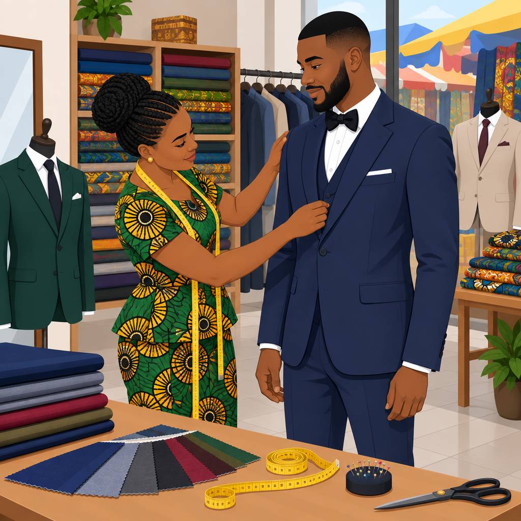Kirstyn's Signature Fashion Design and Groom Suits in Otor Udu
