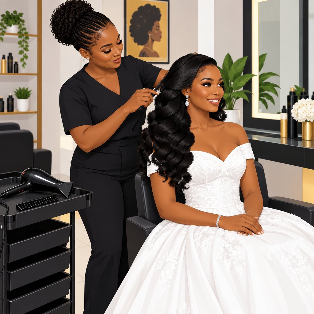 Kizzy Iconic Unisex Salon Awka Bridal Hair and Beauty Services