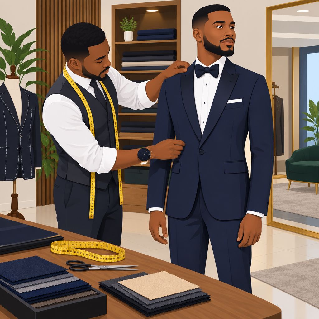 L & K Fashion Concept in Sagamu for Bespoke Wedding Tailoring