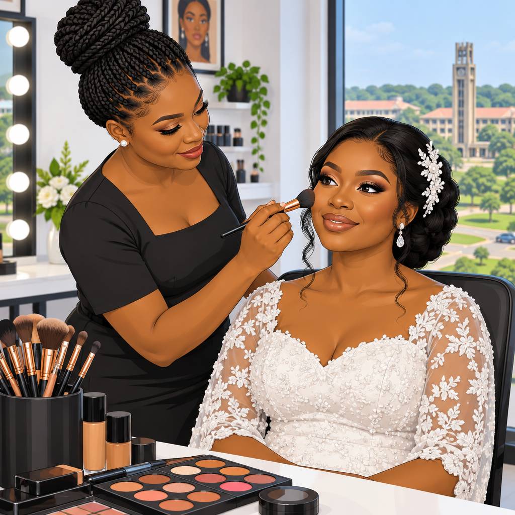 Lade's Glambiz Ibadan Bridal Makeup Services at University of Ibadan