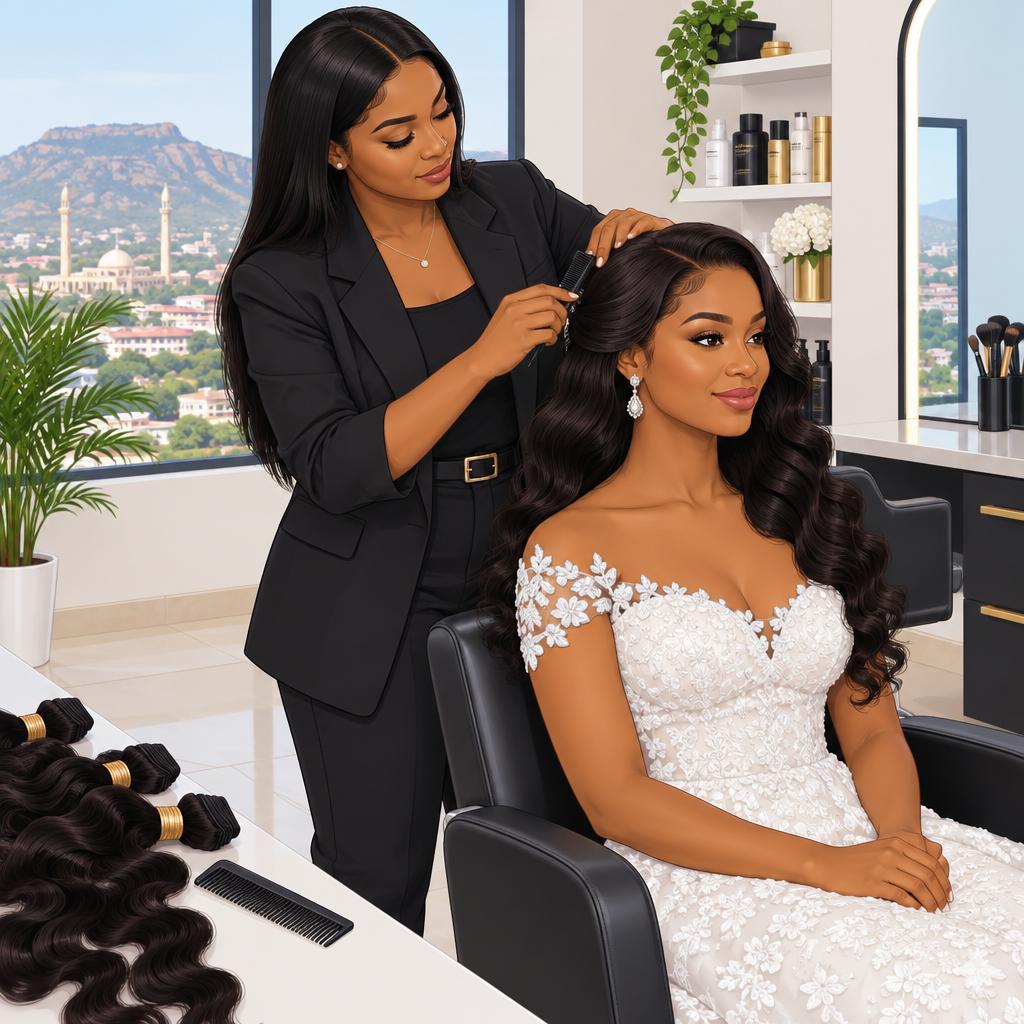 Linns Collection Hair Extensions and Bridal Styling in Kaduna
