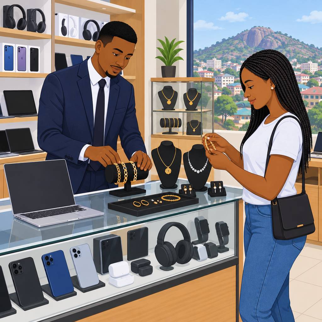 M Naira Collections Jewelry and Electronics Retail Store in Jos