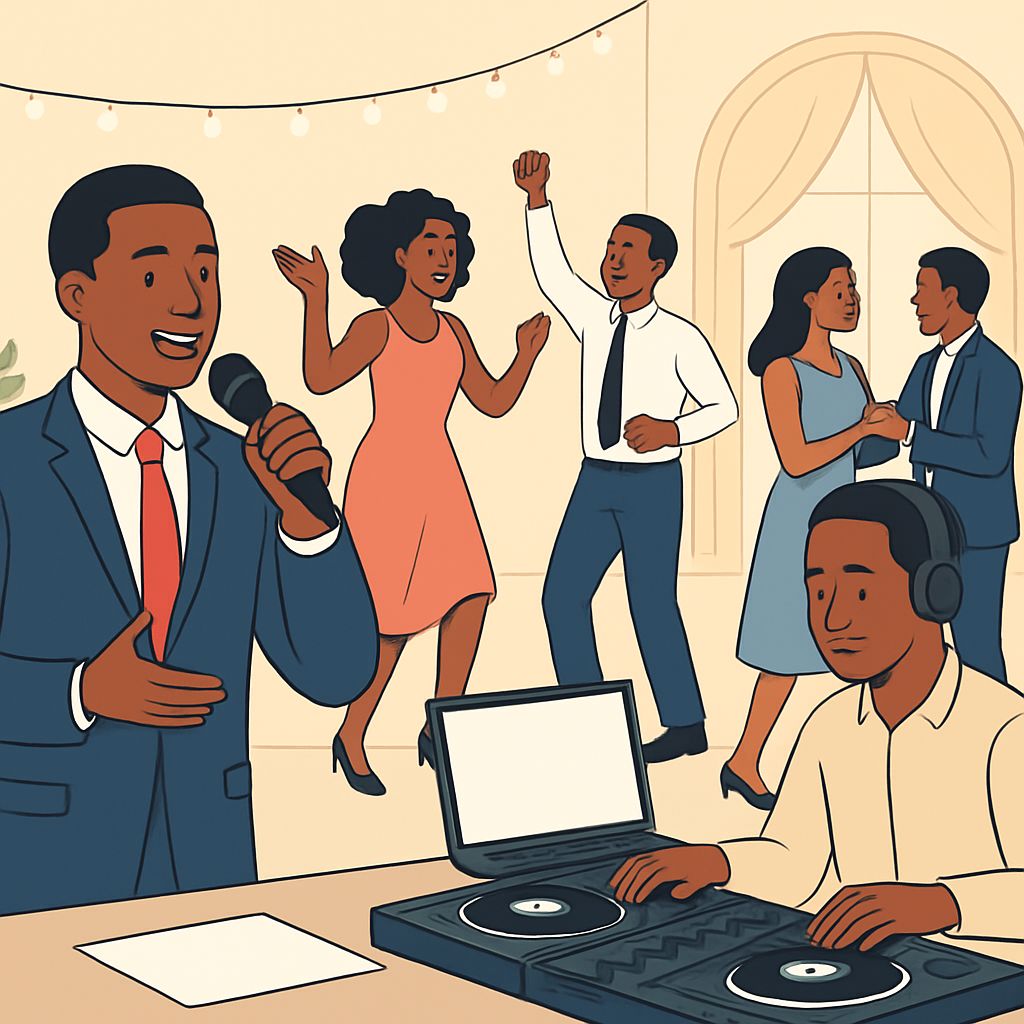 MC Collins Majek, Lagos Wedding MC and DJ Event Services for Reception