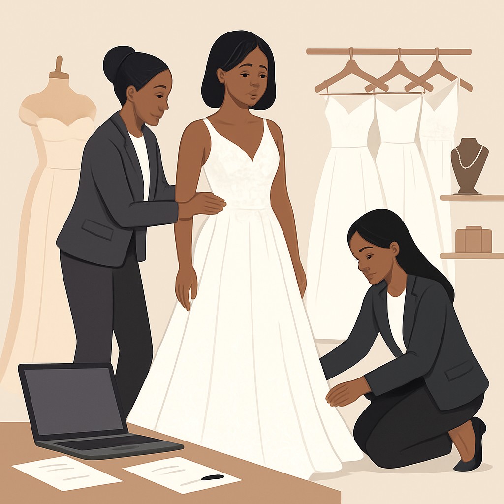 Mhizswan Closet Adabo Market Oyo | Bespoke Bridal Dresses & Fittings