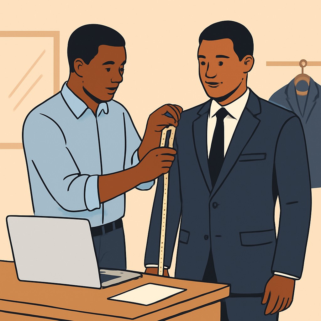 Nabash Apparel Jimeta (Yola) Bespoke Groom Suits and Fittings