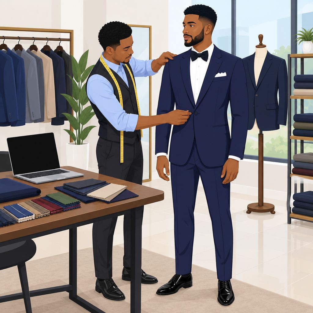 Ned Dan Bespoke Port Harcourt Bespoke Fashion and Groom Suits