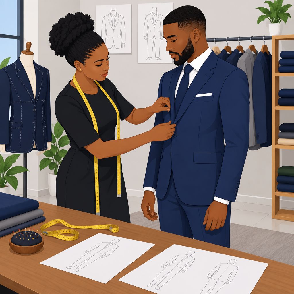 Nero's Concept Warri Groom Suit and Men's Fashion Design Services