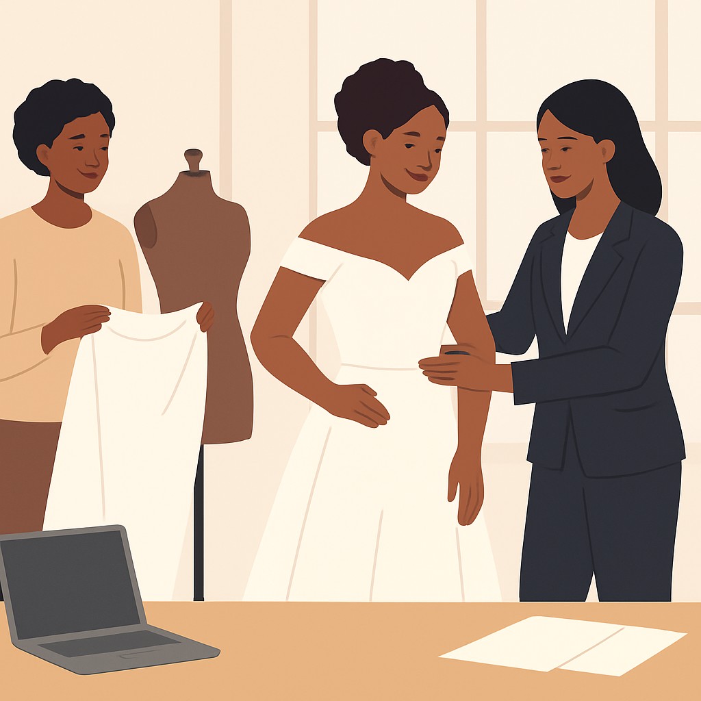Olashau Fashion Designer Osogbo — Custom Bridal Gowns and Fittings