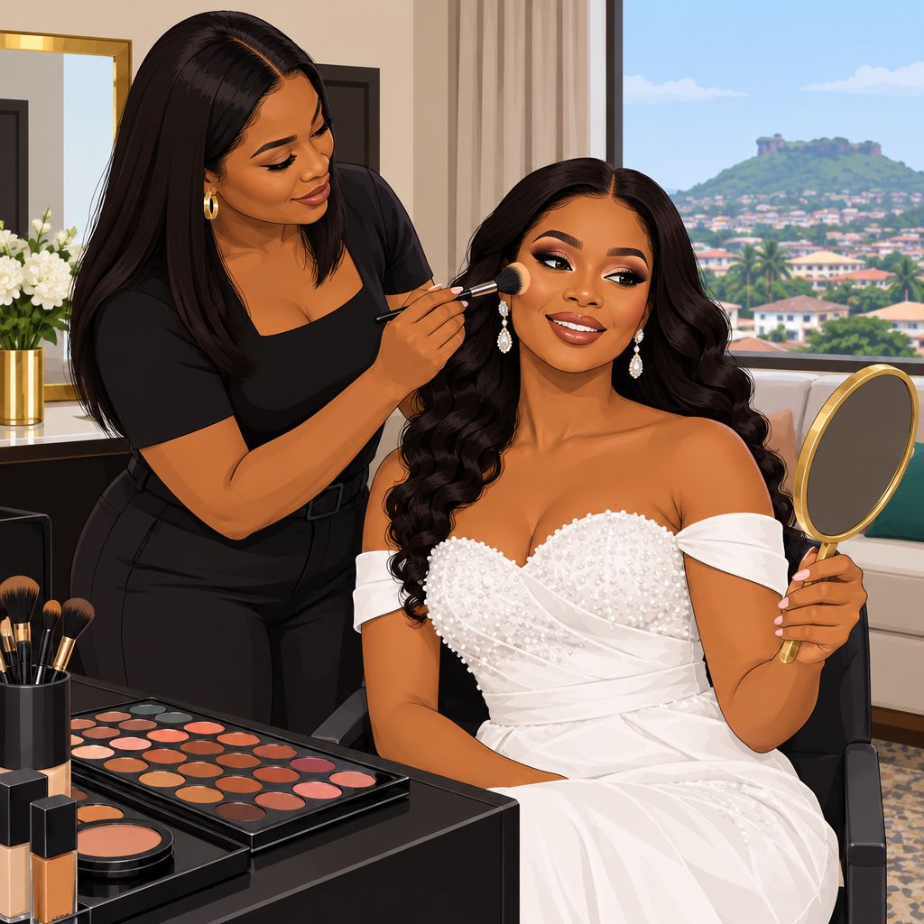 Olufunk's Signature Bridal Makeup Services in Akure, Nigeria